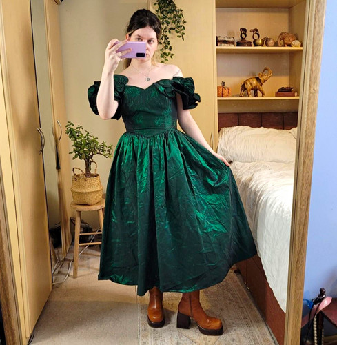 Vtg 80s debenhams emerald - vtg,