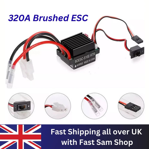 Waterproof brushed 320a esc - 320a,