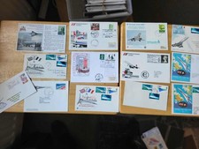 Royal Mail FDC-  Concorde related covers  including carrieds   x 13 covers