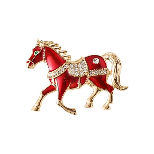 Vintage running horse - horse, brooch