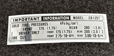 HONDA CB125T “TIRE INFO”