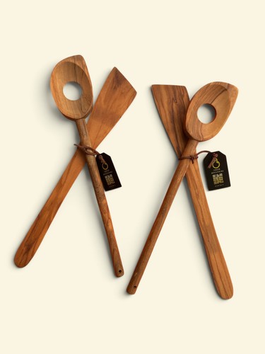 Handcrafted greek olive wood - olive,