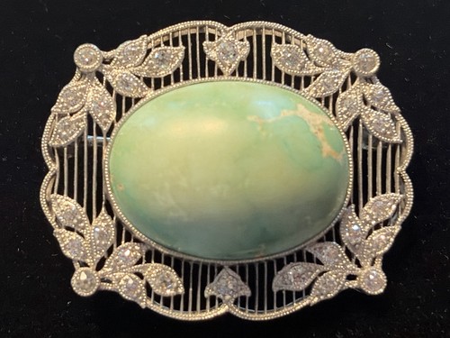 Antique platinum turquoise - platinum,,
