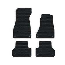 For Audi A4 B9 2016-2019 GENUINE DELUXE Tailored Rubber Car Mats Black Set