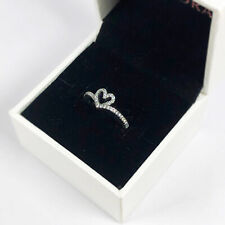 PANDORA Sparkling Wishbone Heart​ Shining Silver Ring - 199302C01
