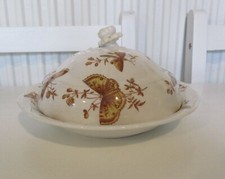 Vintage porcelain muffin dish - vintage,