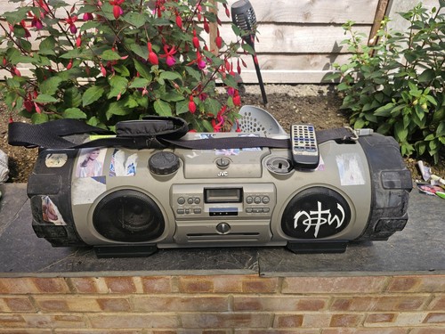 Jvc b90gy boombox powered - jvc,