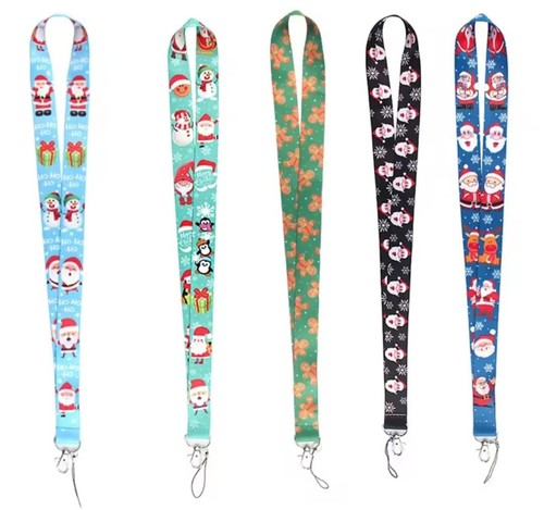 Festive christmas lanyard - festive,