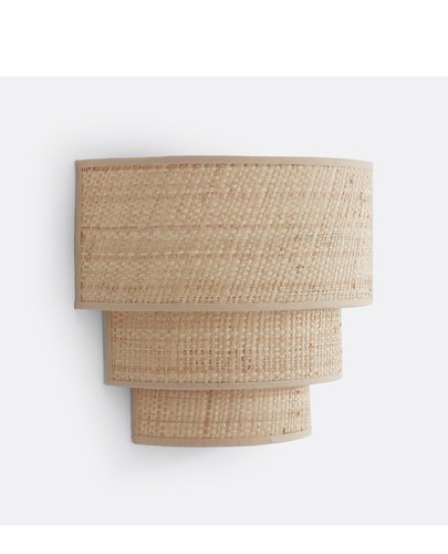 Redoute raffia wall light - la,