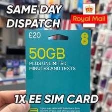 EE PAYG £20 SIM Card – NOT Topped Up – New Pack – Fast UK Post
