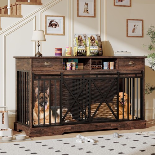 Double dog crate - dog,