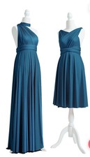 Multiway bridesmaid dress - teal blue. Size 12