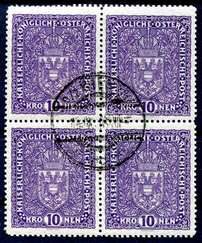 Austria 1917 207i block - 1917, of