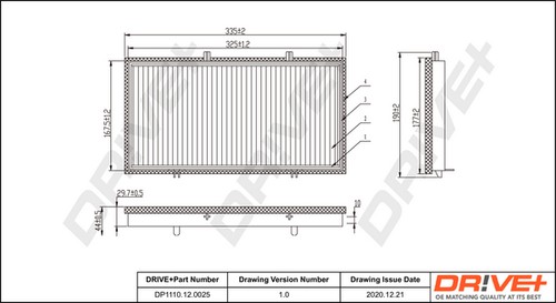 Dp1110 12 0025 filter - dr!ve+, dp1110.12.0025