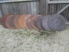 Vintage Circular Log Saw Blades