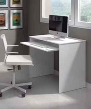 Computer Desks, Small White Gloss Desk Adorable Home & Office Furniture
