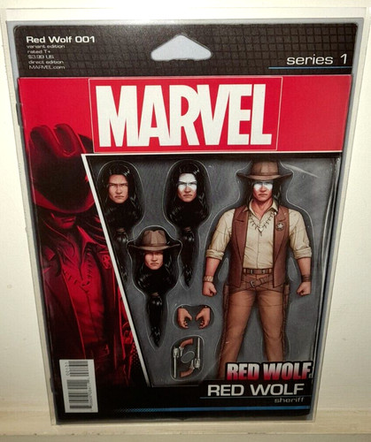 Red wolf action figure - action,