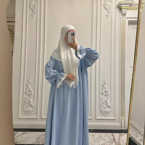Muslim women long sleeve dress - muslim,