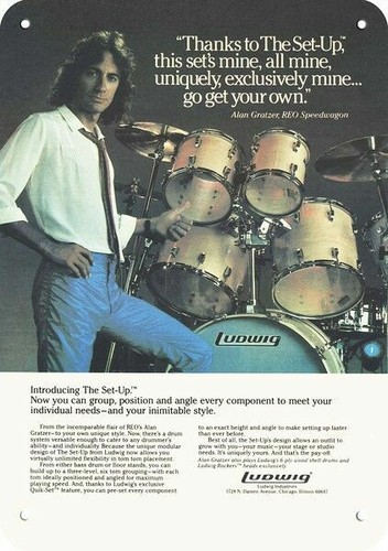 1981 ludwig drum set reo - ludwig,