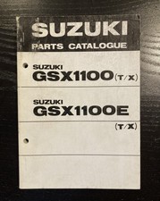 Suzuki GSX 1100 T / X / ET / EX parts catalog spare parts catalog