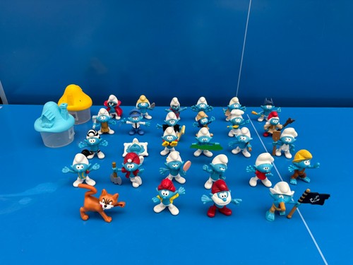 Lot smurfs house - smurfs,