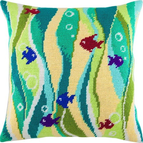 Needlepoint cushion diy - needlepoint,