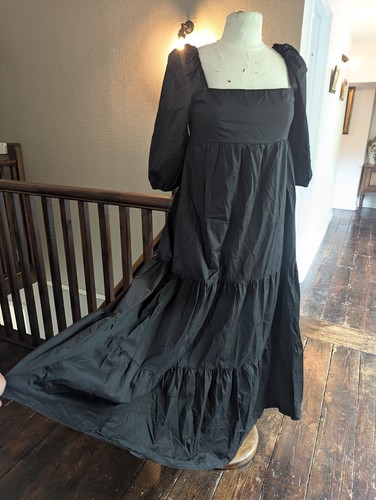 Zara blogger black tiered - blogger,