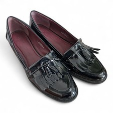 Marks And Spencer Ladies Smart Casual Black Flat Shoes Size 6