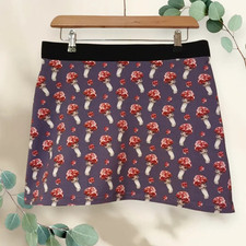 Fly Agaric Mushroom Mini Skirt