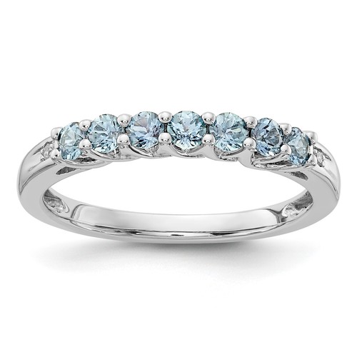 Diamond aquamarine ring - diamond,