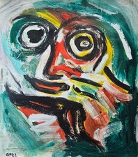 Karel Appel Signed Abstract