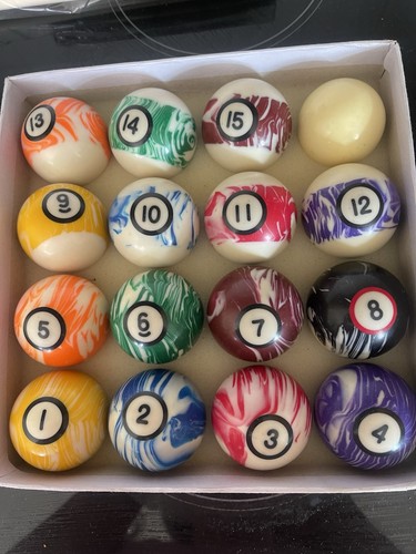 Supapro numbered pool - numbered, balls