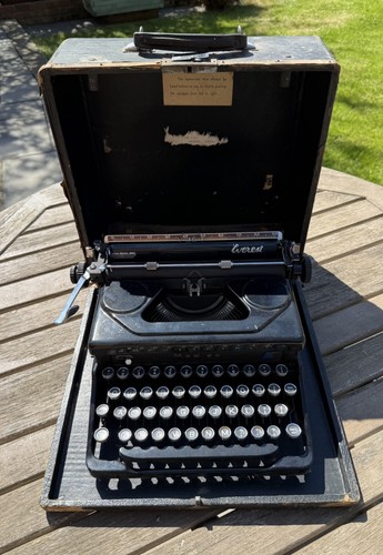 Antique portable typewriter - portable,