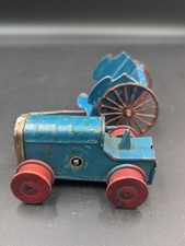 Tri-ang Minic 23M Tinplate Motor Car Blue Red Wheels 1930s Clockwork Working