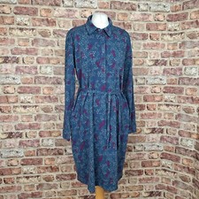 Woolovers Dress Blue Floral