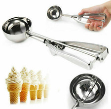 ICE CREAM SCOOP STAINLESS STEEL FOR MASH POTATO ICE CREAM SPOON BALL SCOOPER
