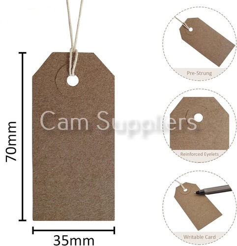 Qty recycled rustic labels - 50,