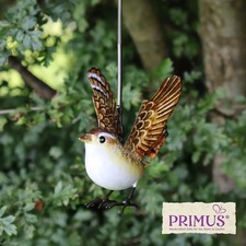 Small Metal Hanging Wren(14cm