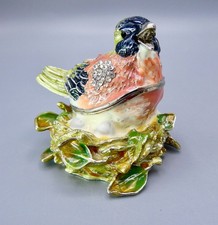 Bird Trinket Box Enamel