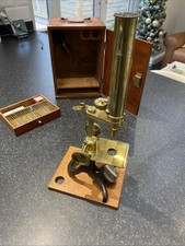 Victorian Brass Microscope