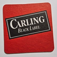 Carling Black Label Beer Coaster Barware Pub Memorabilia Advertising