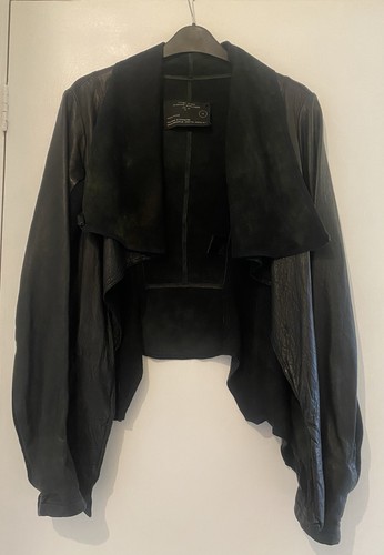 Allsaints black leather jacket - black,
