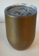 Psycho Bunny Brand: Insulated  Tumbler/Travel Cup: Stainless Steel 12 oz