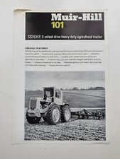 MUIR-HILL 101 TRACTOR SALES LEAFLET