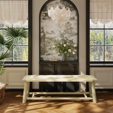 59-inch modern solid wood