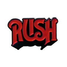 UK RUSH ROCK BAND CLASSIC LOGO ENAMEL PIN GEDDY LEE NEIL PEART ALEX LIFESON