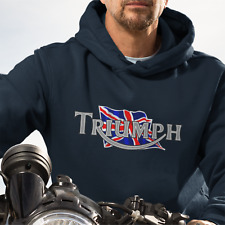Customisable Retro Classic English Triumph Biker Premium Hooded Sweatshirt