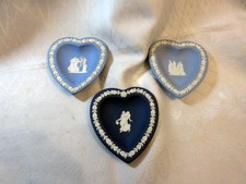 3 VINTAGE WEDGWOOD HEART SHAPED DISHES