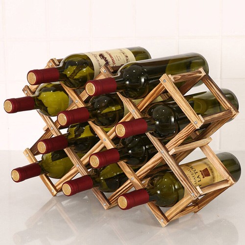 Foldable wooden wine - foldable, bottle