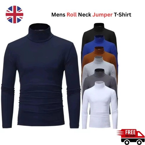 Mens roll neck - roll, lightweight